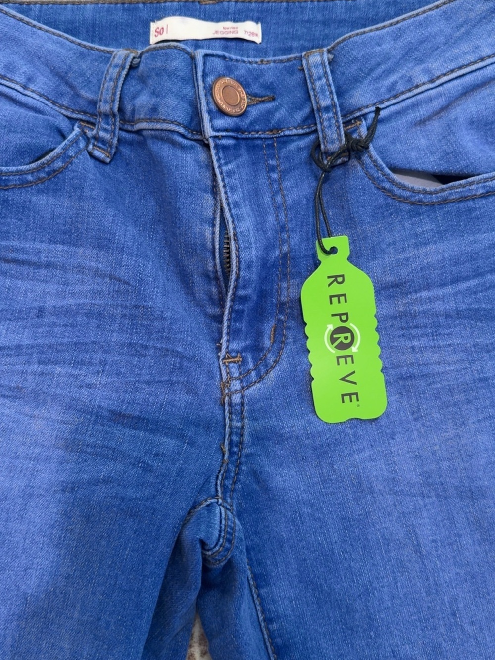 SO High-Rise Blue Denim Jeans with Repreve Tag